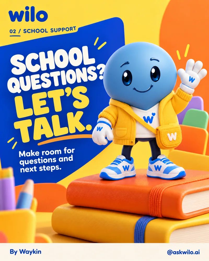 School questions? Let’s talk. Understand the words. Plan your next steps.